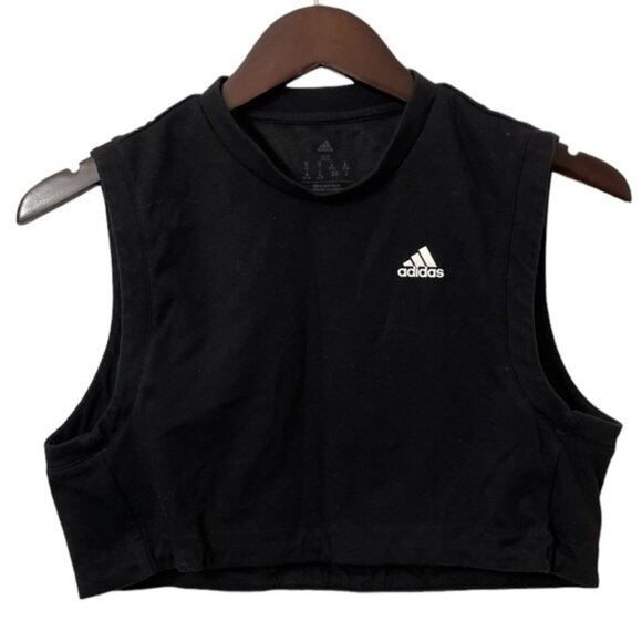 ADIDAS black rib tank designed to move XS - Picture 2 of 6